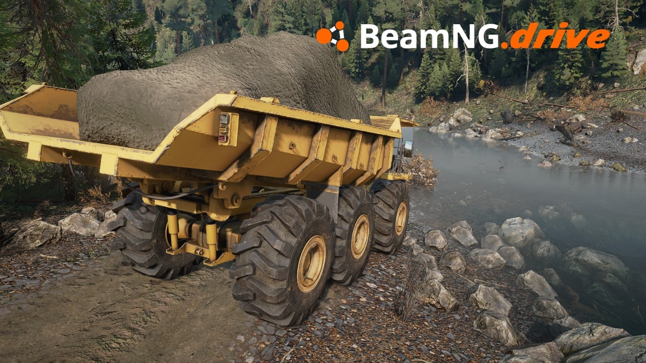 DUMP TRUCK Hauling Big Rocks#beamngdrive