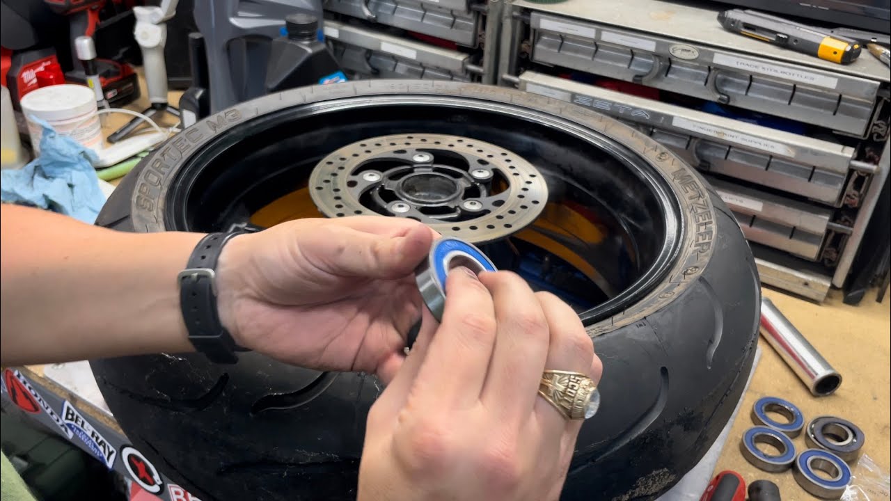 2005 GSXR1000 Wheel Bearing Replacement! Part 7!