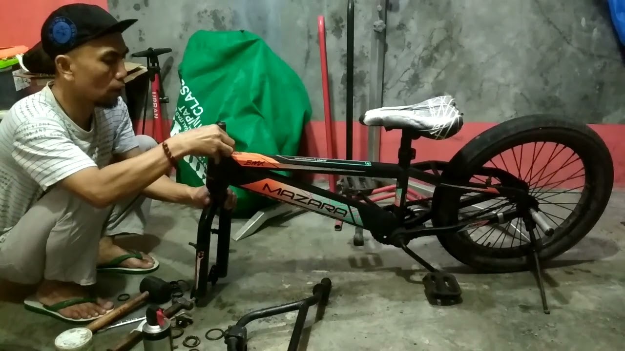GANTI HEADSET SEPEDA BMX YANG RUSAK PARAH