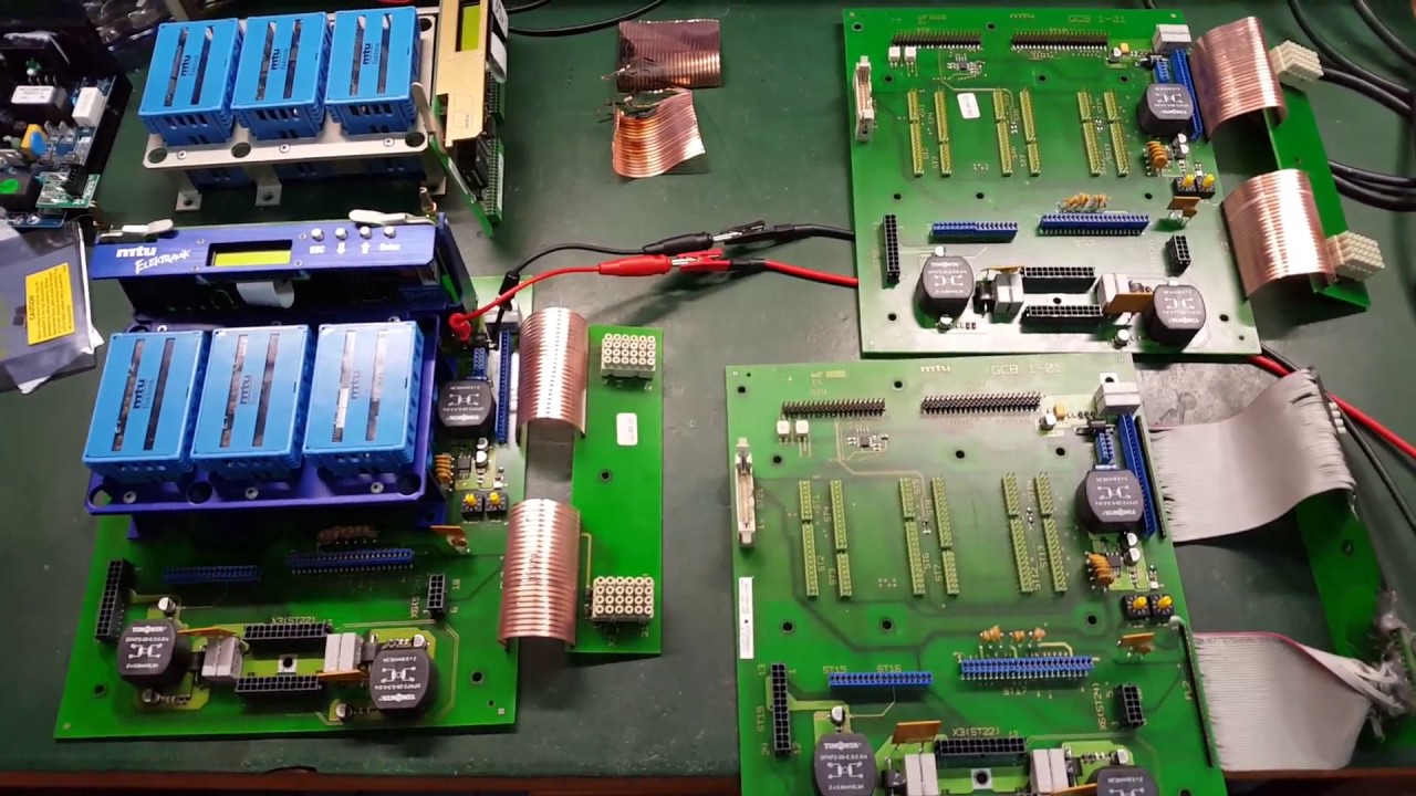 Repair electronic MTU GCU Blue Line, Gear control unit.  Reparar placa electrónica GCB 1-01 de GCU