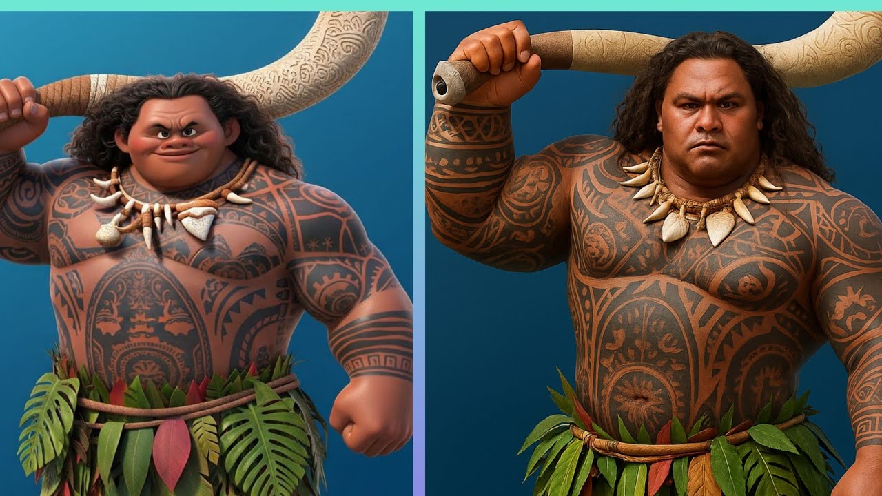 Moana Characters in Real Life | AI Generated | Disney Moana