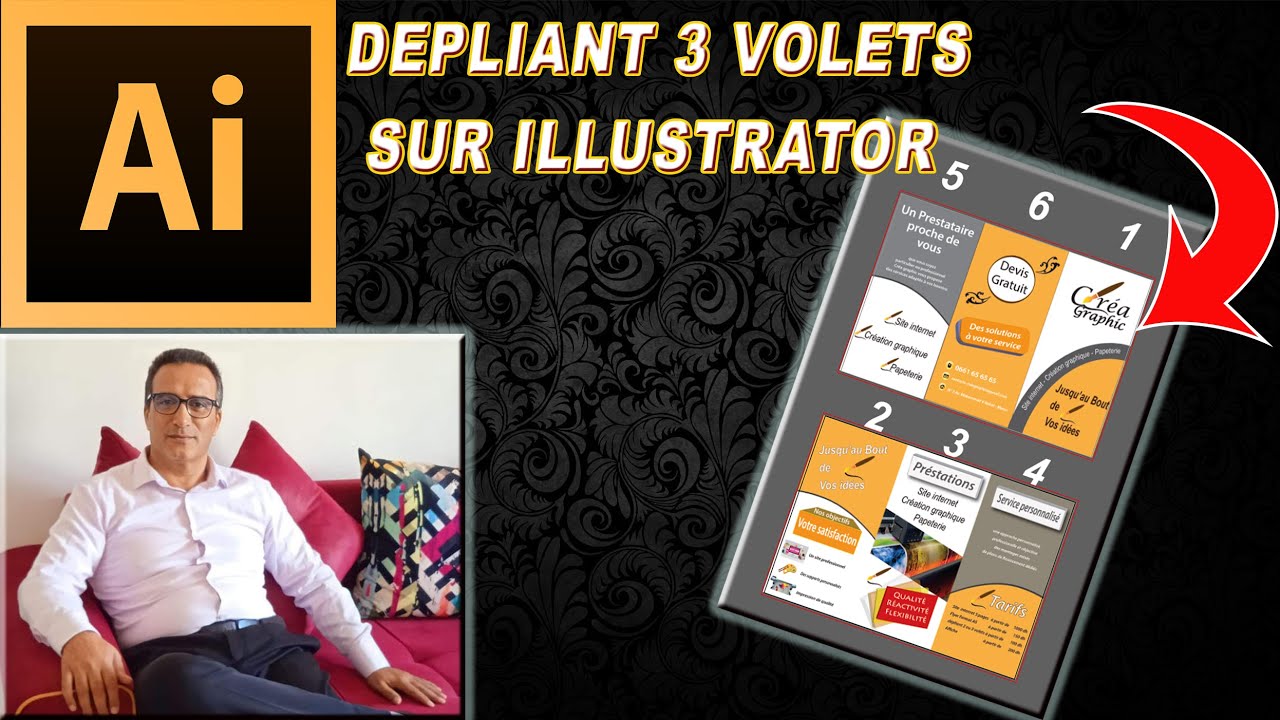 DEPLIANT 3 VOLETS SUR ILLUSTRATOR MON LIVE TT