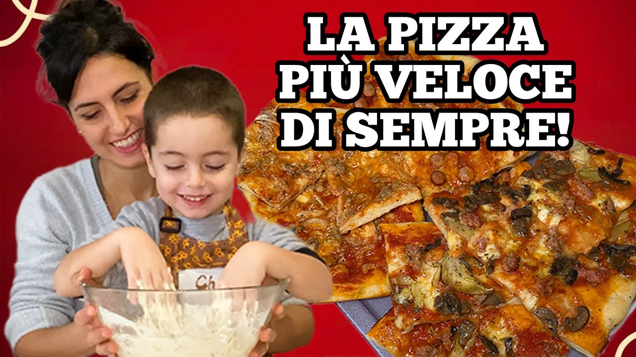 PIZZA FACILE E VELOCE 🍕 Soffice e morbidissima in 1 ORA E MEZZA