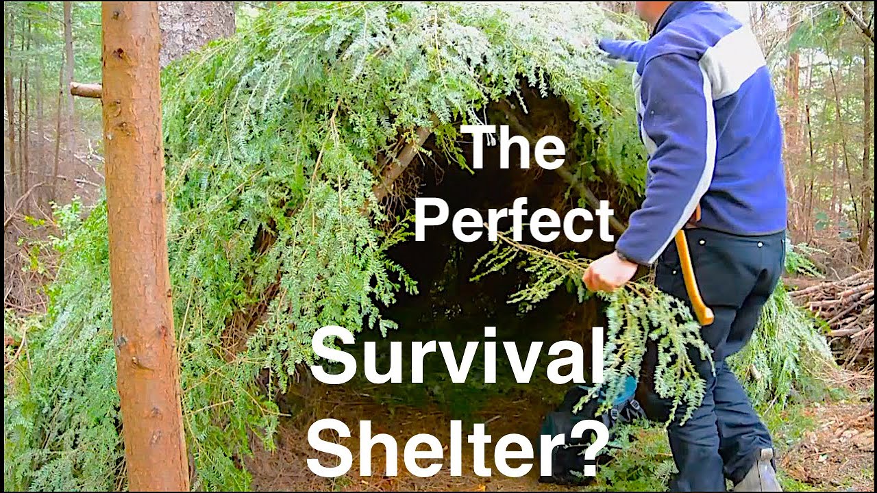 THE BEST SURVIVAL SHELTER-How to build the best survival shelter in the wilderness.