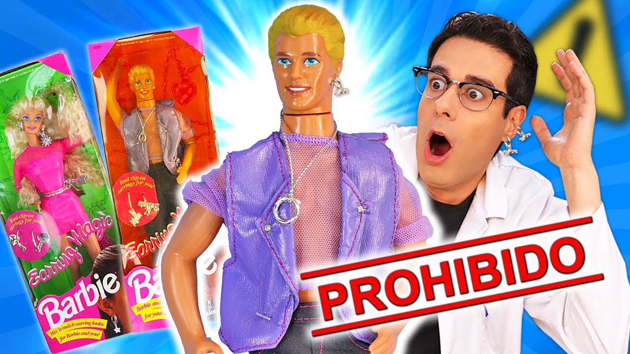LA BARBIE y KEN PROHIBIDOS POR TENER PENDIENTES en 1992: Ken Pendientes Mágicos