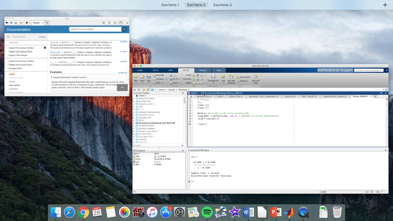 Diseño de un filtro butterworth con MATLAB paso a paso (1 Parte)