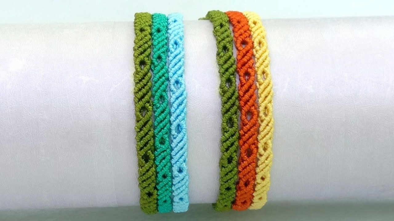 Two Style Mini Macrame Bracelet Tutorial