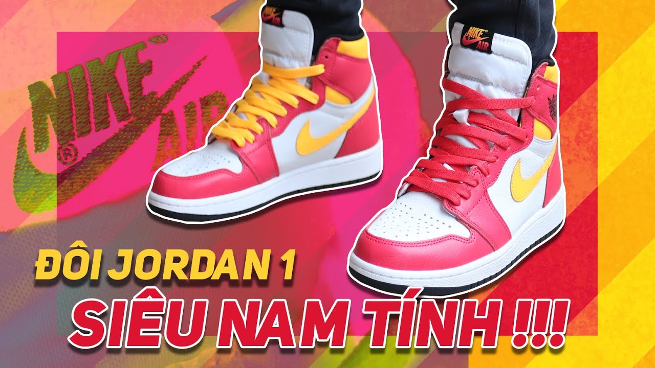5 triệu đồng cho đôi Jordan màu hồng 💄 Jordan 1 High 'Light Fusion Red' Review