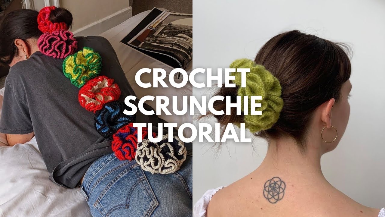 crochet scrunchie tutorial (aka the easiest crochet project you will ever do)