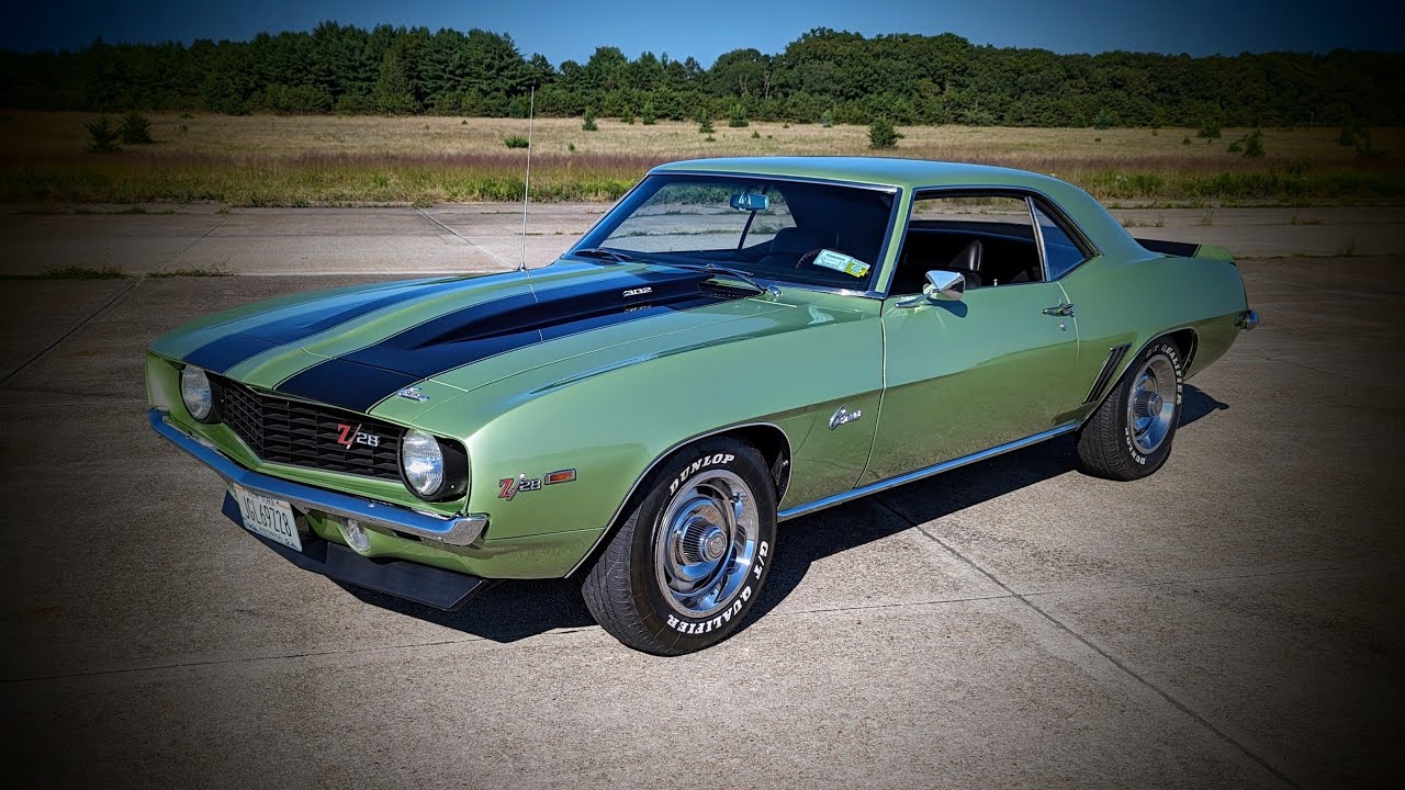 Beautifully Restored 1969 Camaro Z28 For Sale~Original DZ302 Motor~5 Speed~Frost Green~PDB and PS