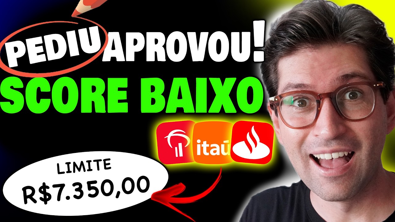 NA HORA! Cartões de Crédito Fáceis de aprovar com LIMITE ALTO e SCORE BAIXO