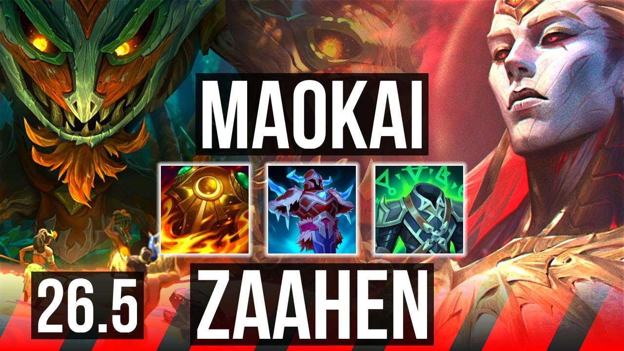 MAOKAI vs ZAAHEN (TOP) | 35K damage | KR Master | 26.5