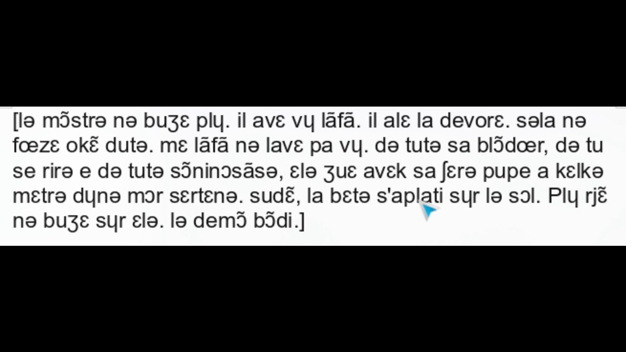 dict&eacute;e16C texte lu