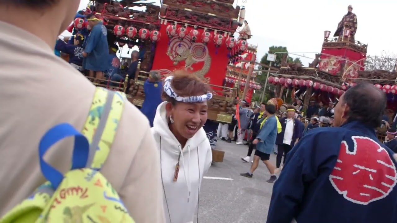 2025年(令和7年)11月1日館山市たてやまを元気にする祭り　各地区 山車・屋台・御船　城山公園を出発　上須賀神輿練り歩き　新井御船＆六軒町山車お囃子競演