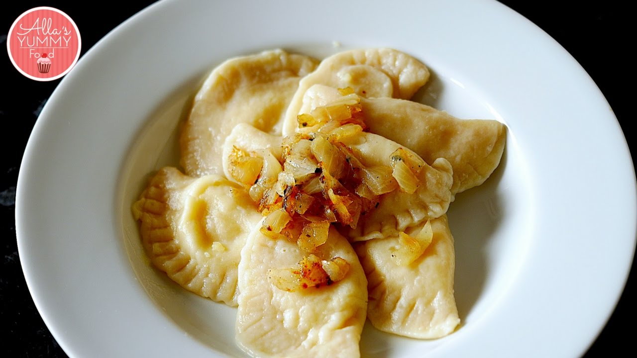Potato Pierogies with Caramelized Onions | Вареники с картошкой