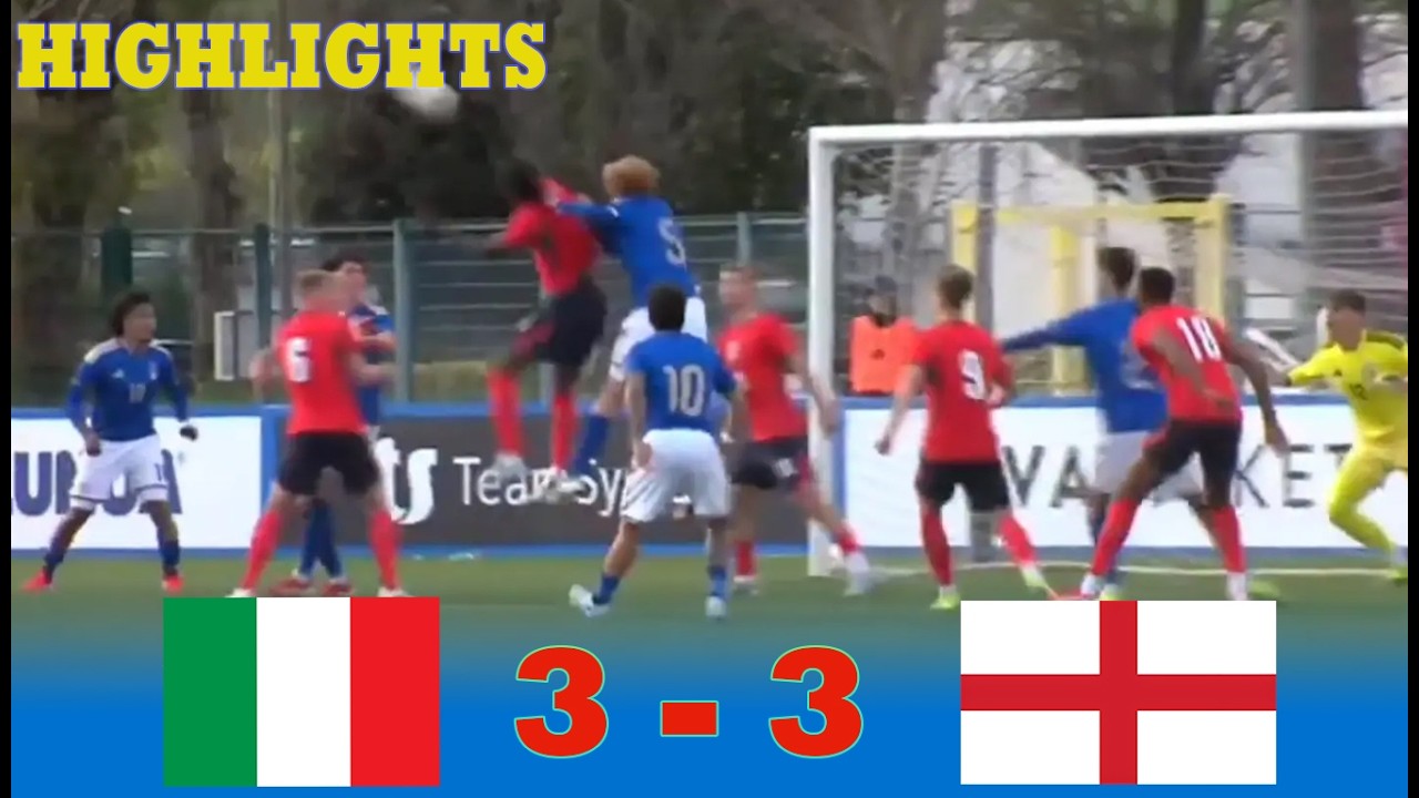 Italy U20 vs England U20 Highlights & All Goals | International Friendly | 27.3.2026
