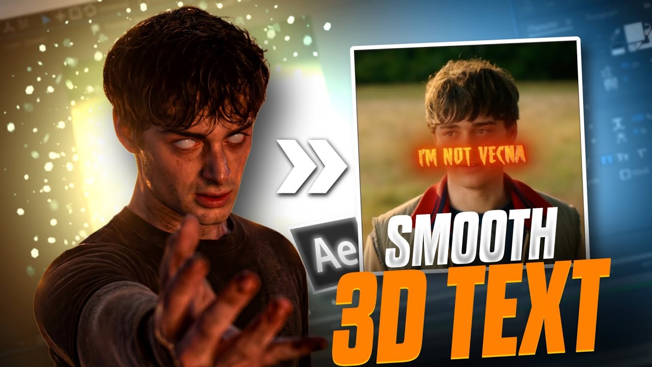 Smooth 3d Text Tutorial | After Effects 
