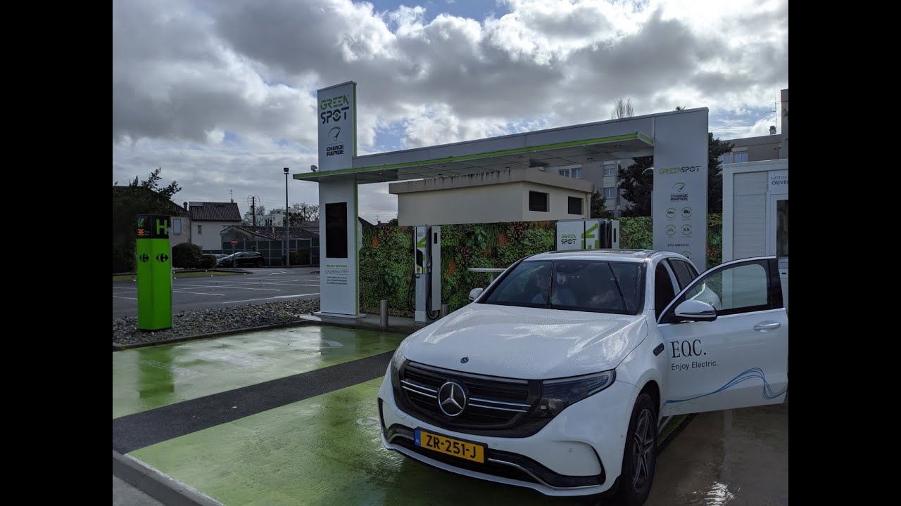 Greenspot Bordeaux 50kW CCS charger troubles #EQC2Madrid