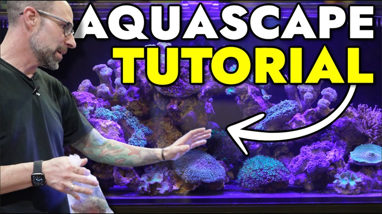 Aquascape Tutorial: 47 Gallon Saltwater Aquarium Scape & Coral Placement by Jeff Senske of ADG