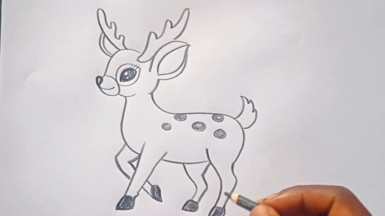 كيفية رسم غزالkayfiat rasm ghazal|