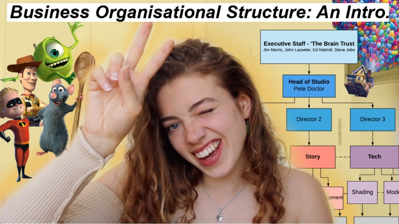 An Intro to Business Organisational Structure!! Let's Analyse Pixar HQ 🌞