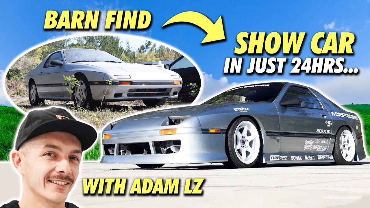 We TRANSFORMED our BARN FIND RX7 at the LZ Compound!