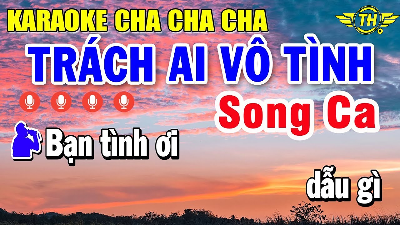 Trách Ai Vô Tình Karaoke Song Ca Nhạc Sống Dễ Hát | Trọng Hiếu