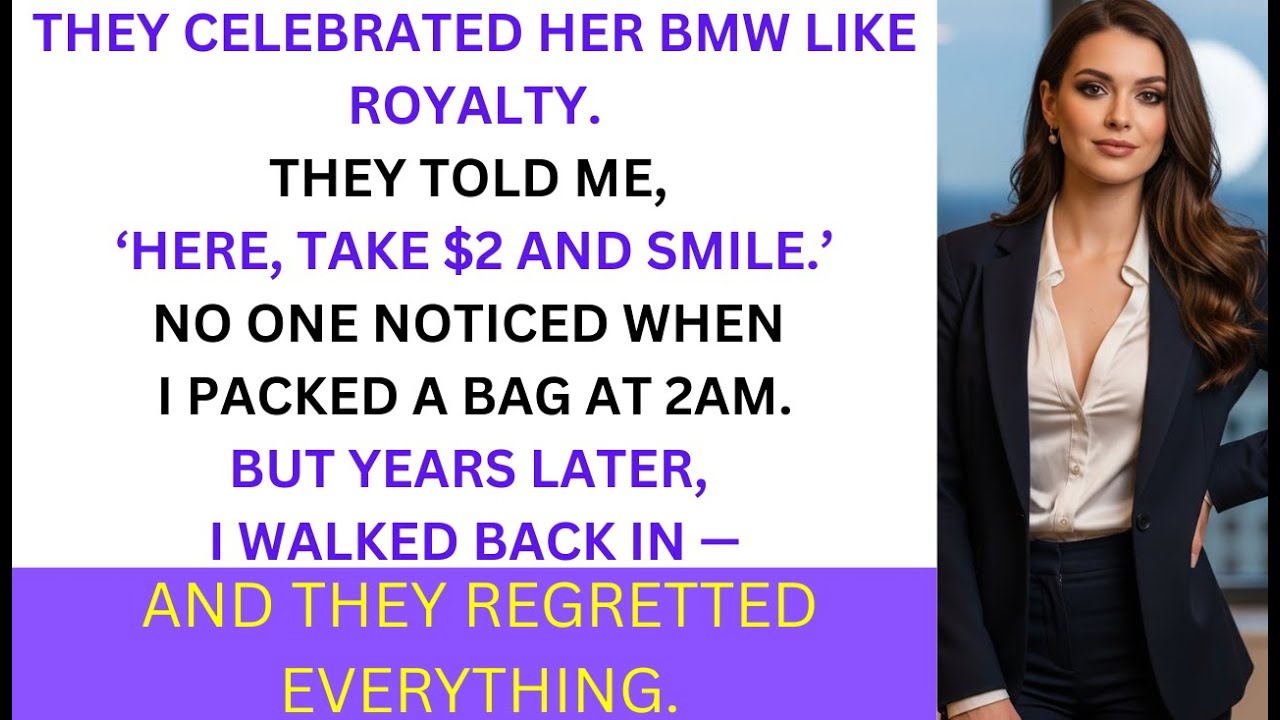 My Sister Got a BMW for Christmas — I Got $2. That Night, I Walked Out and Never Looked Back.