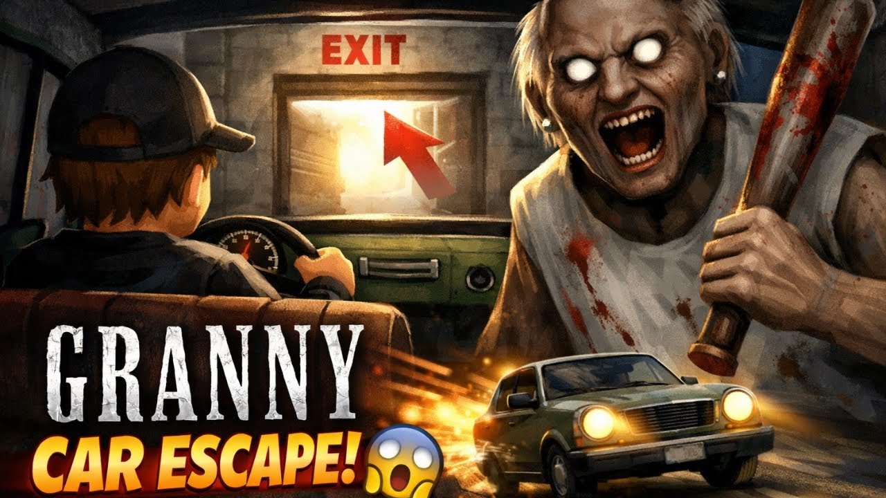 I FINALLY Escaped Granny Using the CAR 😱 | Granny Horror Game