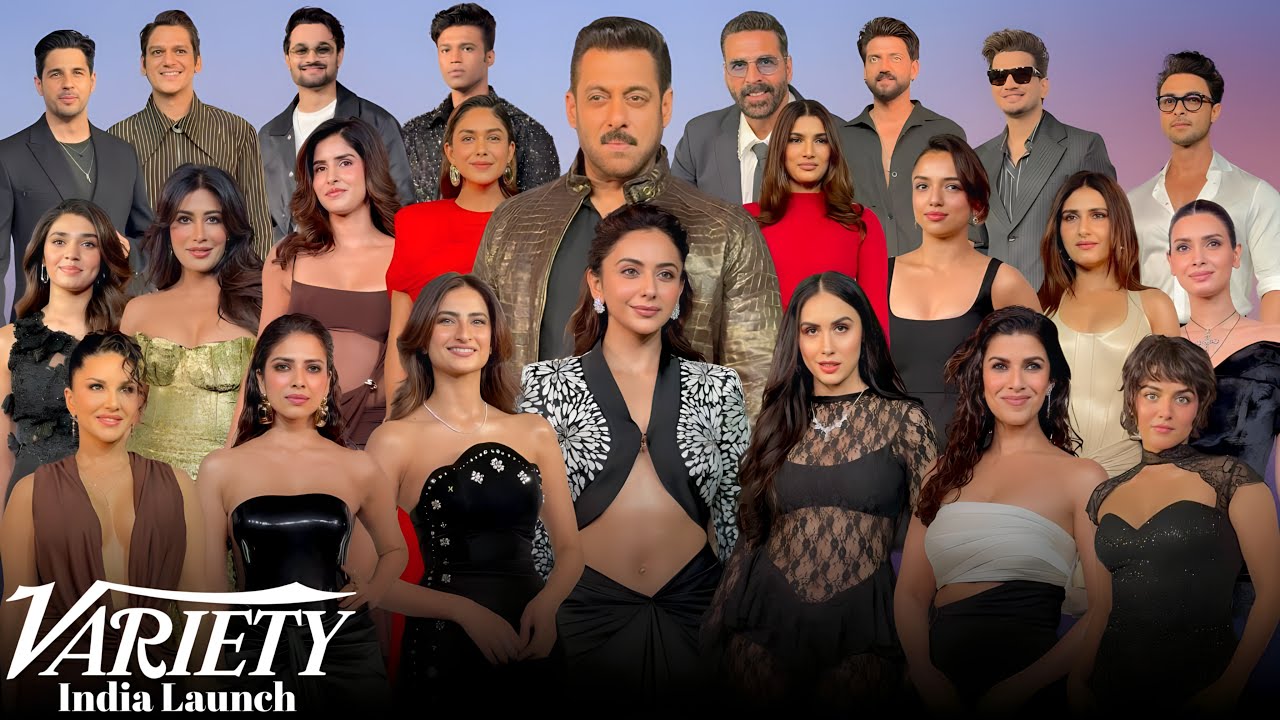 Запуск Variety в Индии | Усыпанная звездами красная дорожка | Салман Кхан, Акшай, Сидхарт, Ракул,...