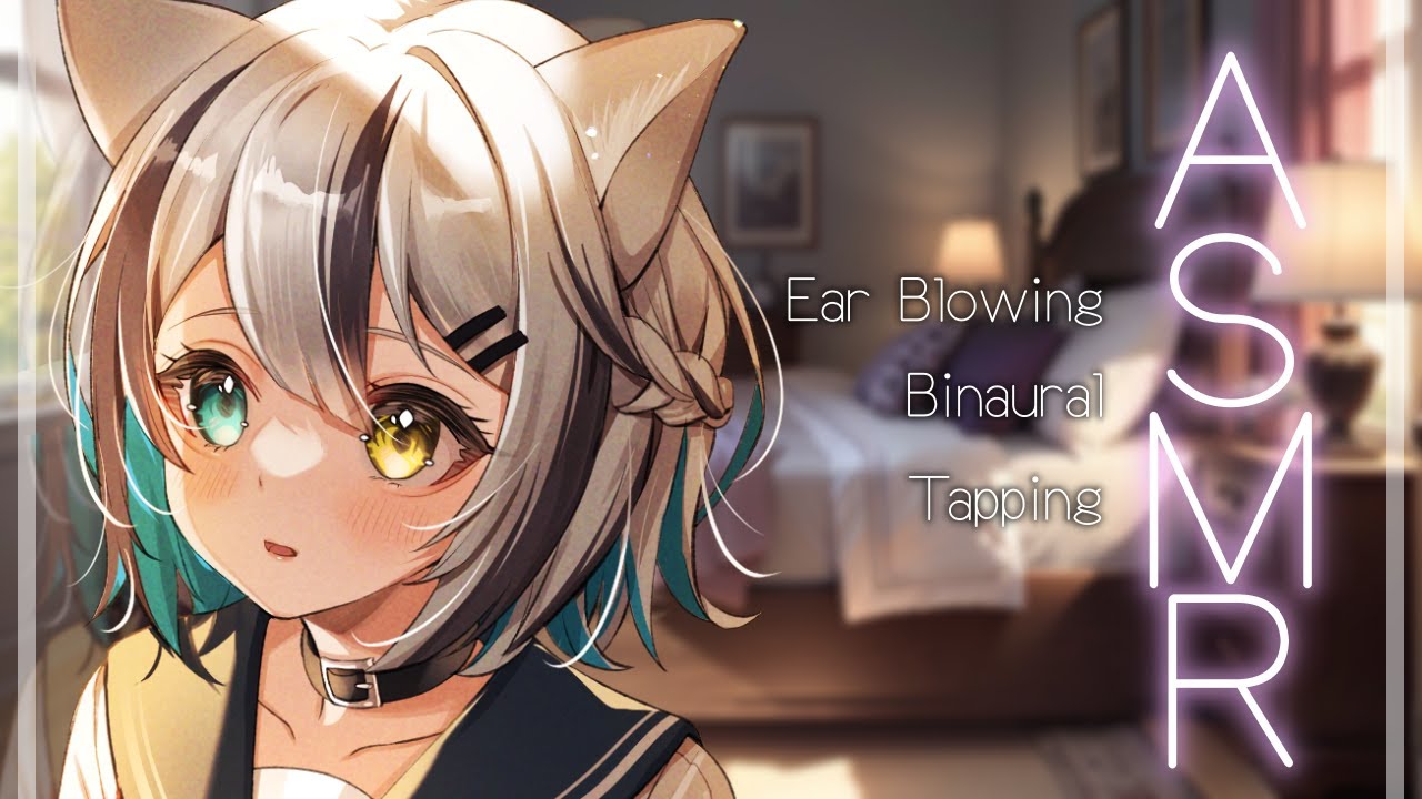 【ASMR】絶対眠れる✦ お耳を直接タッピング。耳ふー 耳塞ぎ。 Tapping / Ear blowing / Whispering / Binaural