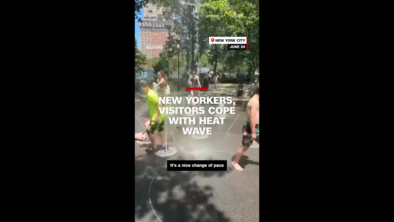 New Yorkers, visitors cope with heat wave