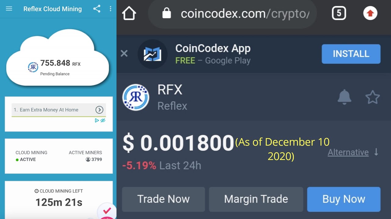RFX Cloud Mining App | 30 RFX Free Airdrop
