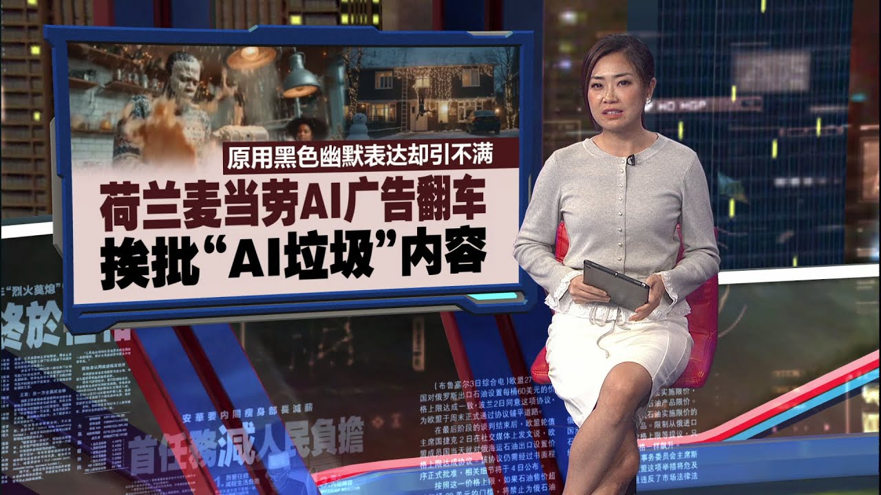 原用黑色幽默表达却引不满   麦当劳AI广告翻车  挨批&ldquo;AI垃圾&rdquo;内容 | 新闻报报看 17/12/2025