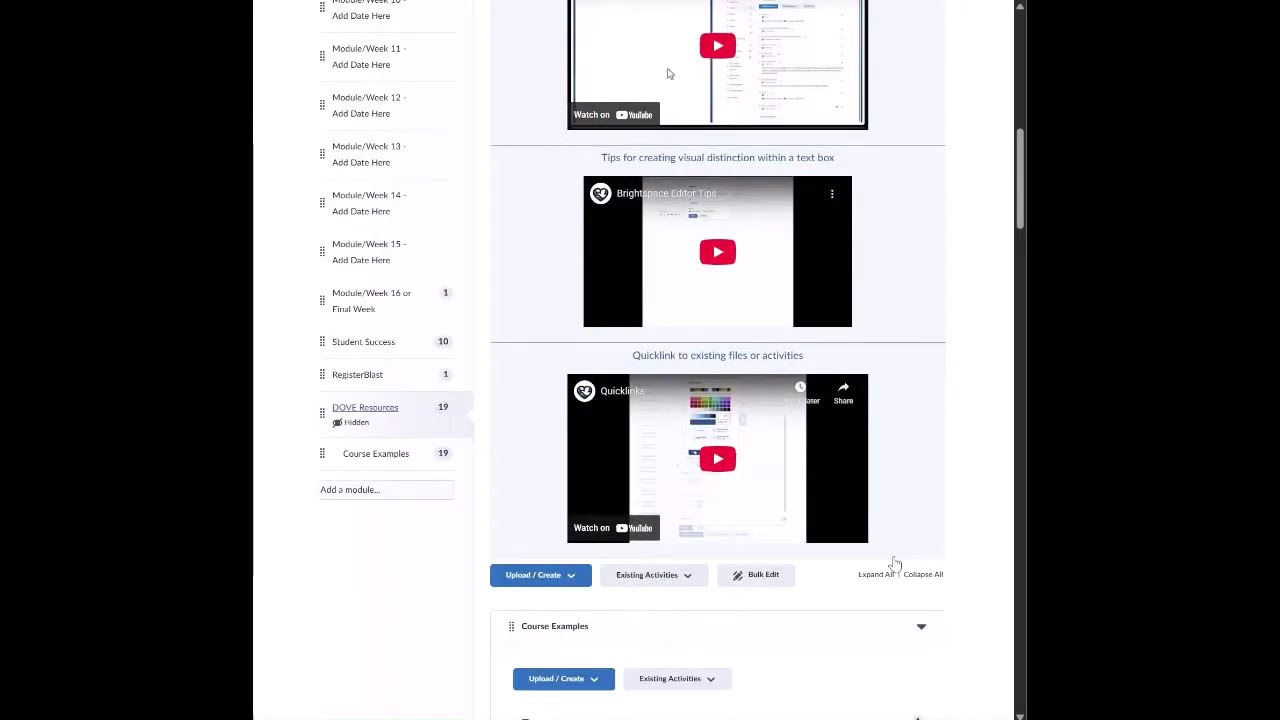 DOVE template Overview