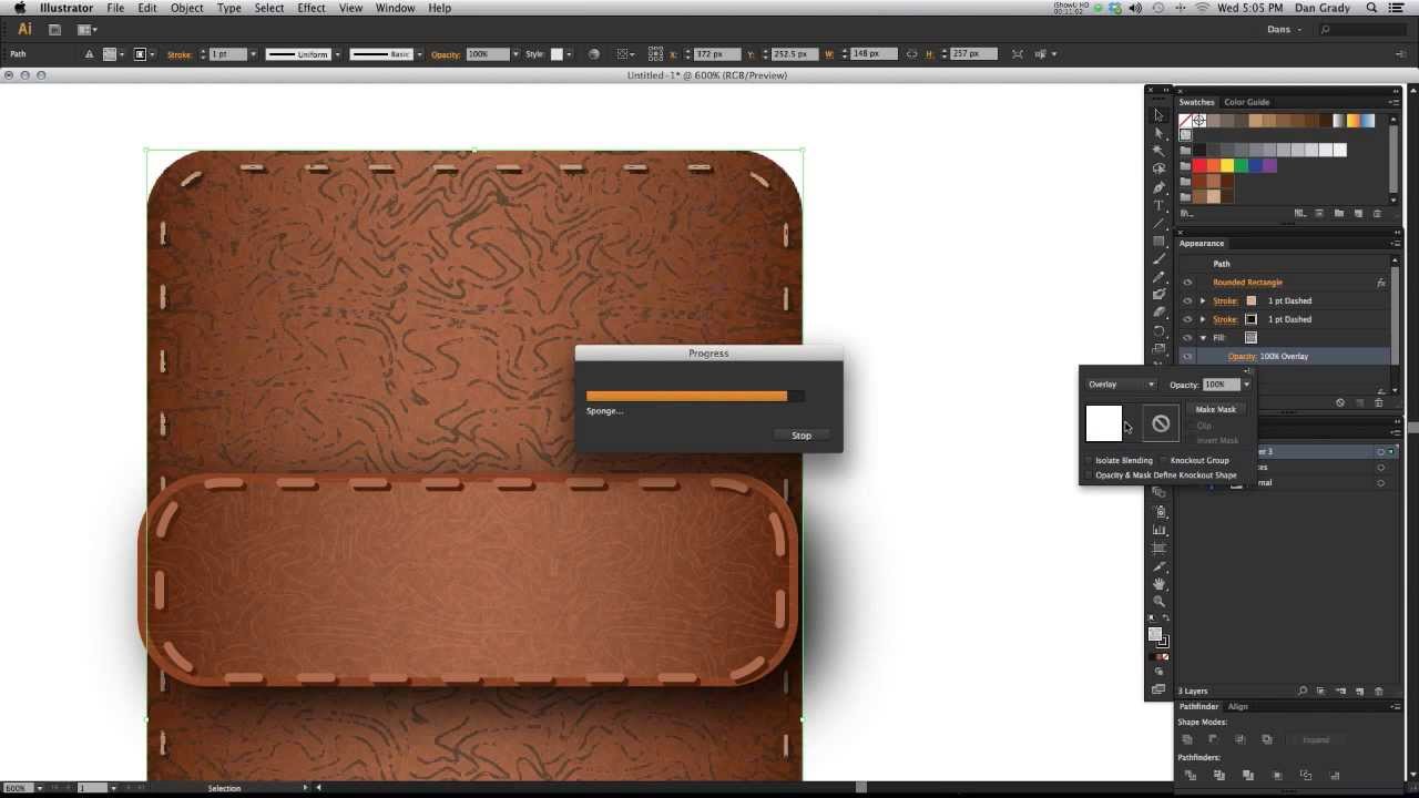 Adobe Illustrator-How To Create Realistic Leather Textures