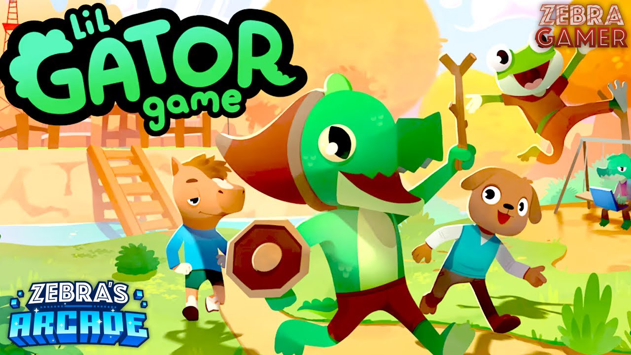 Геймплей игры Lil Gator — Zebra's Arcade!