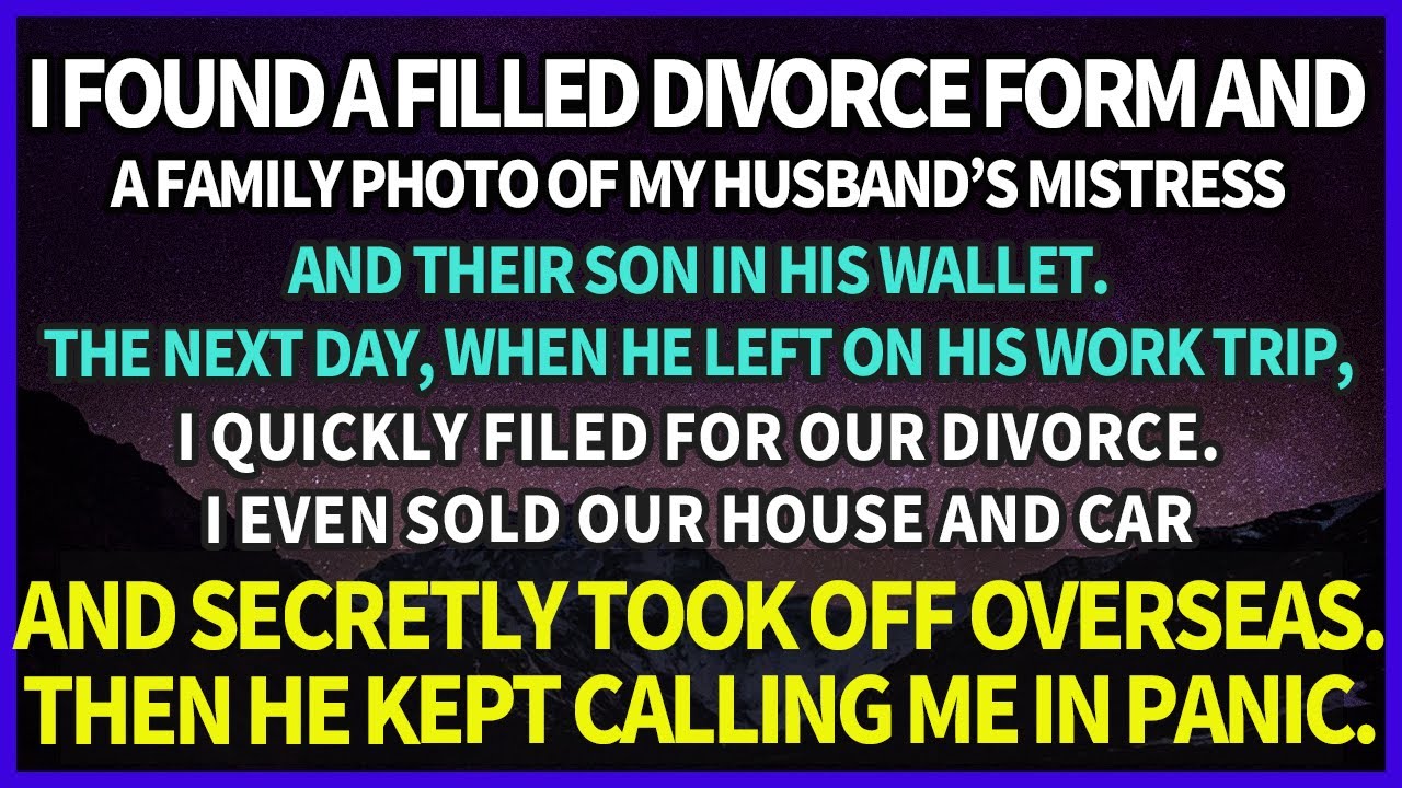 I found a divorce form and a photo of husband’s mistress & their son. I secretly filed for divorce.