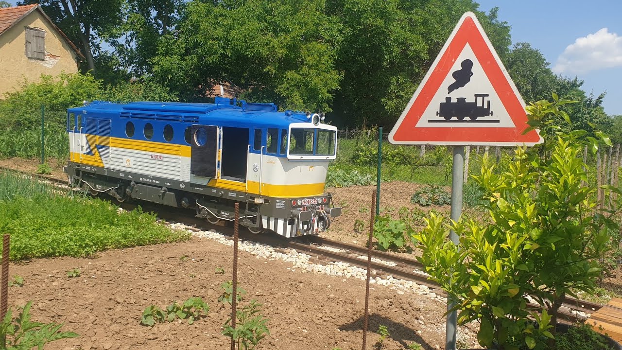 Víkendové jazdenie so záhradnou železnicou v Lúčnici...Rušeň 750 🙂
