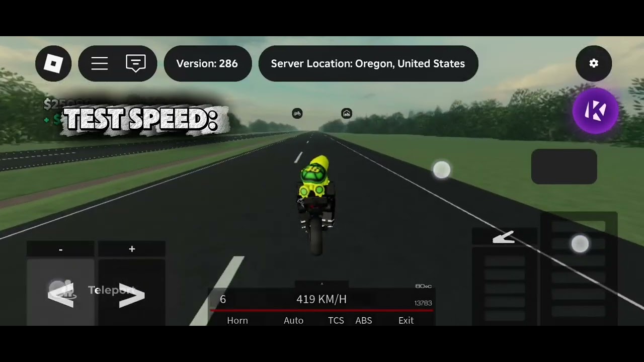 H2 Top Speed In [Ride Storm] Roblox