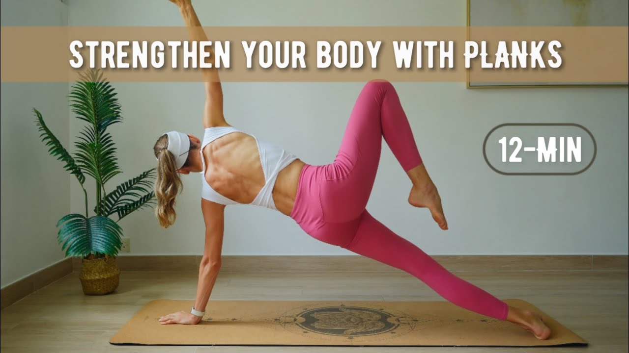Practice planks to strengthen your body and improve overall balance