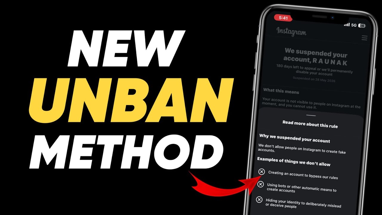 How to Unban Instagram suspended account || Instagram suspended account recovery || #raunakportal