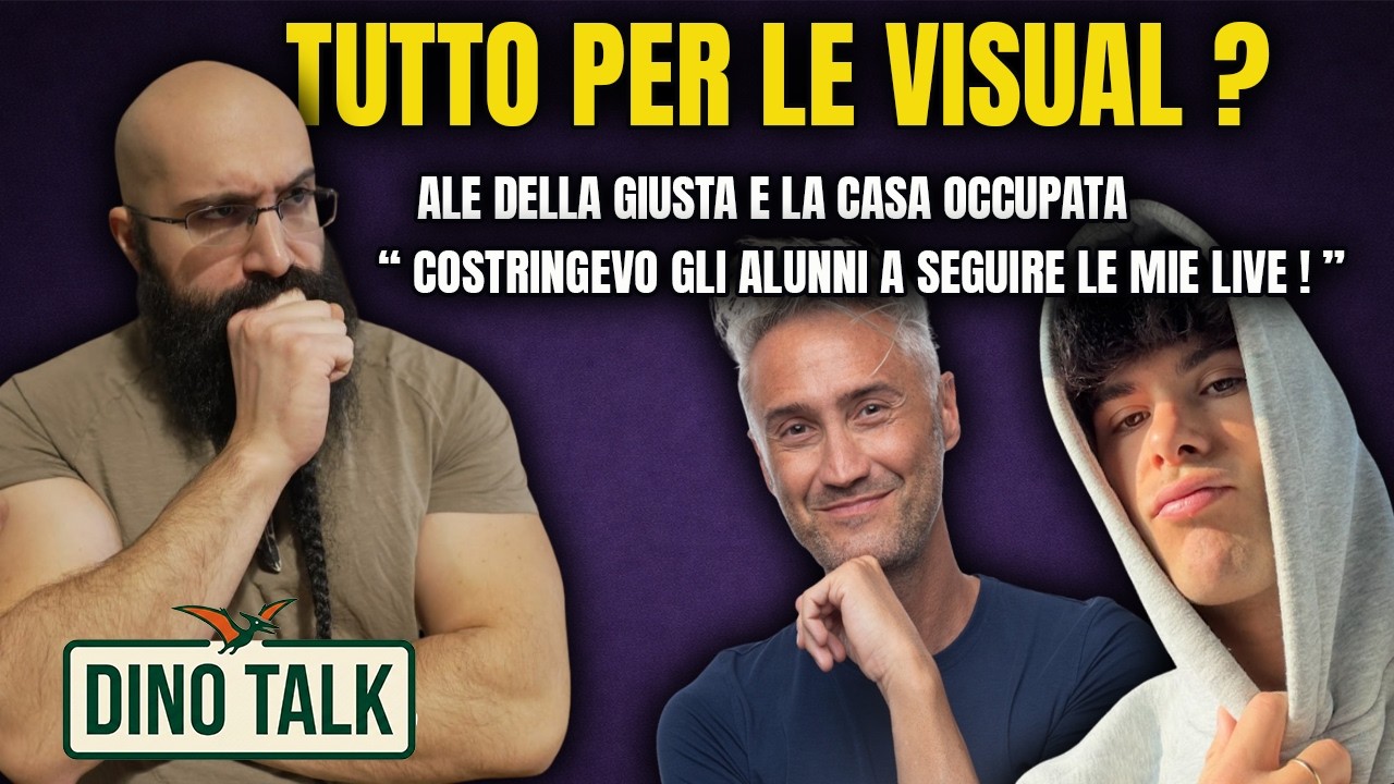 DINO TALK #9 MENZOGNE per le VISUAL | Il CASO di ALE DELLA GIUSTA + SCANDALO LaFisicaCheCiPiace