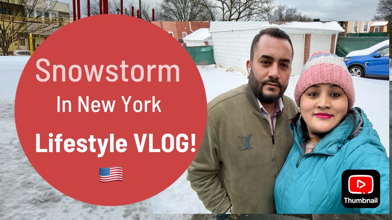 Snowstorm in New York 🇺🇸/ lifestyle of New Yorkers in snow covered city/ difficulties for commuters 