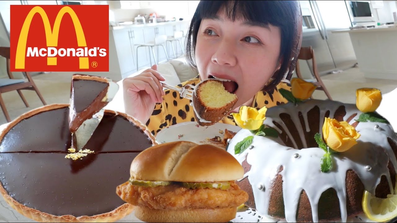 【美食Vlog】試吃麥當勞最新炸雞堡｜DIY法式藍帶巧克力派、檸檬蛋糕、烤牛肉三明治、司康！