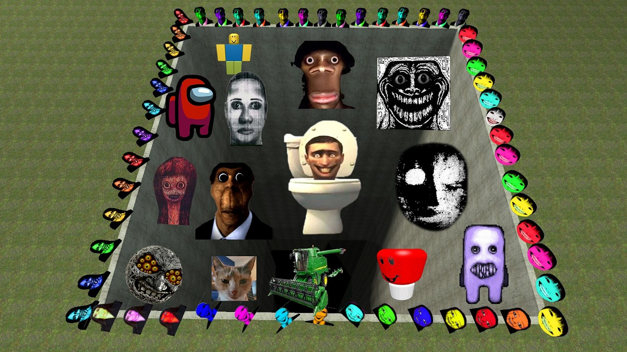 Too Much Nico Nextbots and Selene , Oubunga, Juandale, Kuchisake Nextbots in the Deep | Garry's Mod