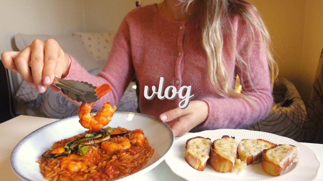 Продуктивный кулинарный влог выходного дня 👩‍🍳 | Тушеная курица и Орзо с креветками