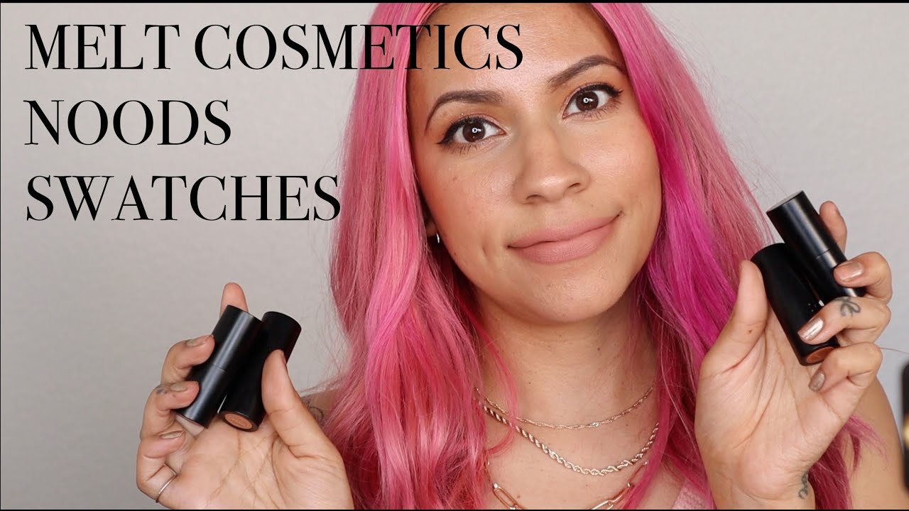 Melt Cosmetics Noods| Arm and Lip swatches