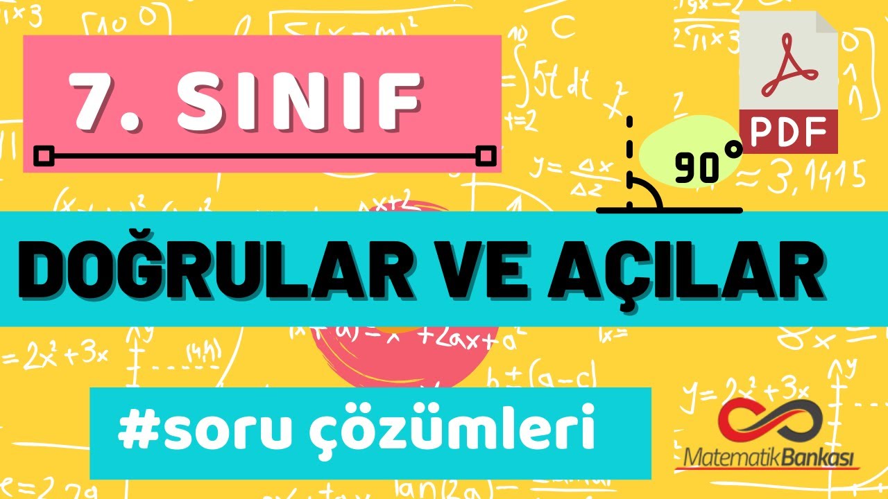 7. Sınıf | Doğrular ve Açılar | 2024 + Soru Çözümleri + PDF