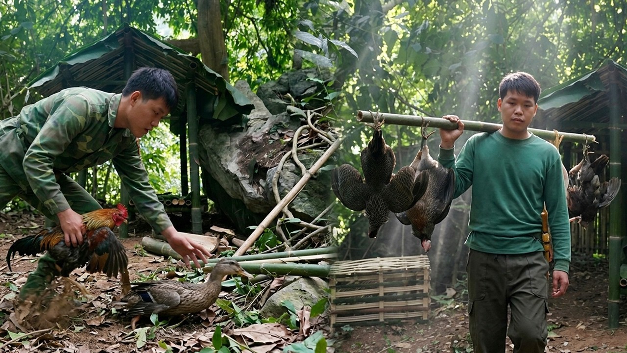 Survival in the Wild | Tracking Animal Trails and Setting Primitive Traps for Food